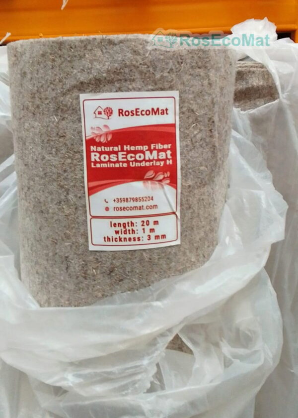 Substrat de cânepă pentru parchet laminat «RosEcoMat Laminate Underlay H»