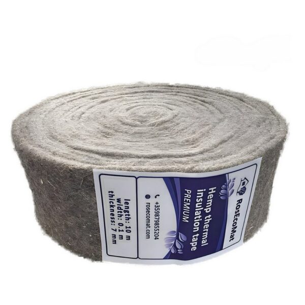 Конопена топлоизолационна лента «RosEcoMat Hemp Tape PREMIUM»